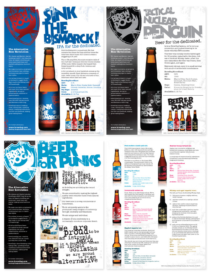 brew dog fact sheet design stephanie oh fact sheet design